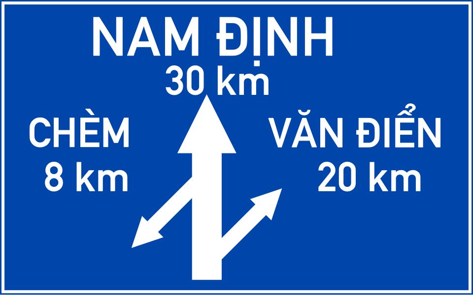 Biển I.414b Chỉ hướng đường