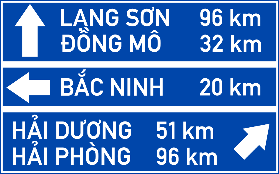 Biển I.414d Chỉ hướng đường