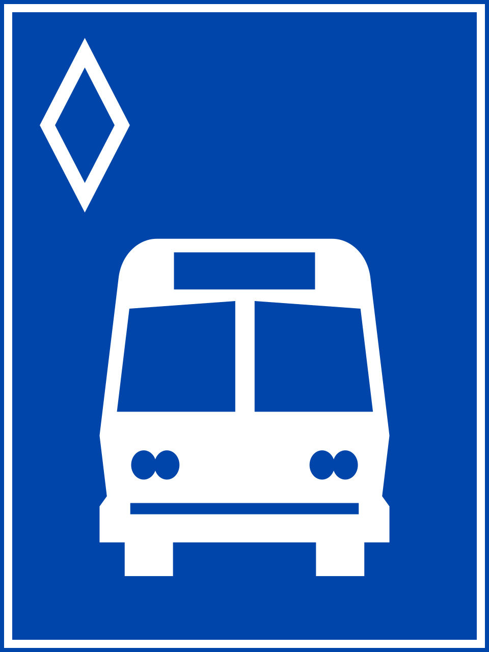 Biển R.403c Đường dành cho xe buýt