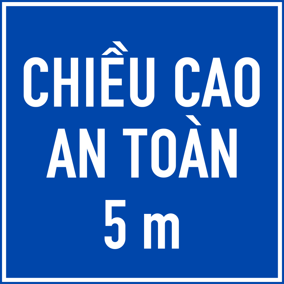 Biển S.509a Chú ý chiều cao