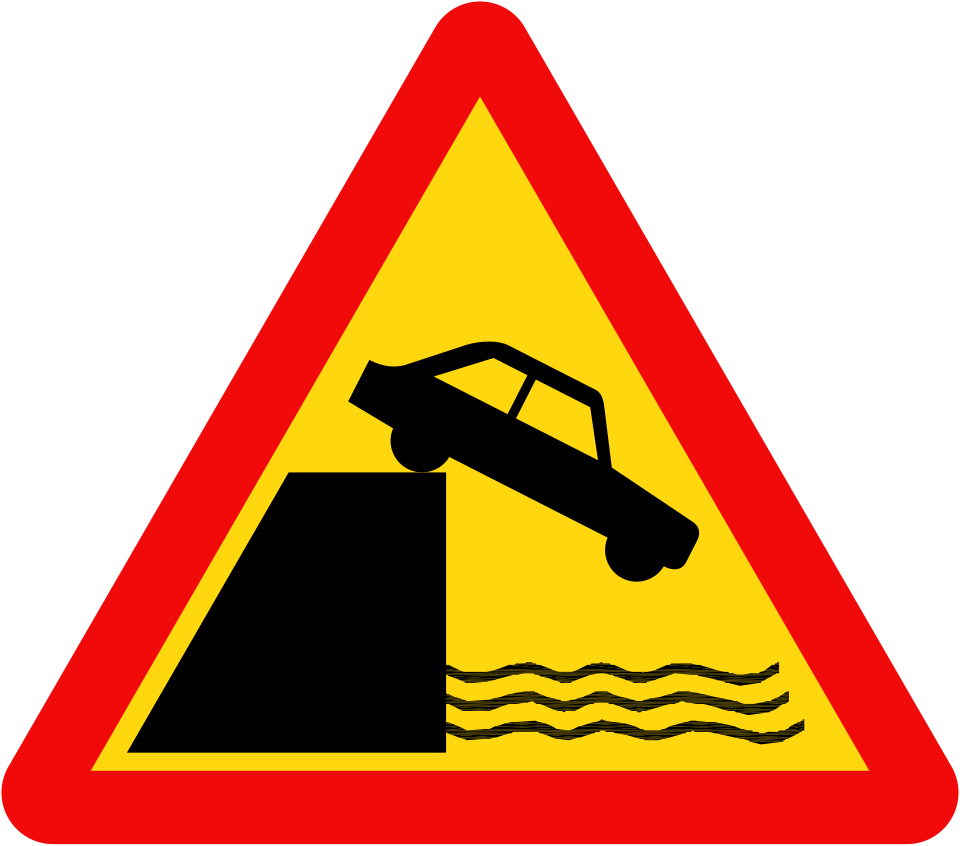 Biển W.215a Kè, vực sâu phía trước